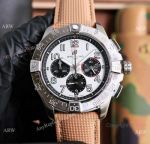 New! Best Replica Breitling Avenger Chronograph 44 mm Watches Beige Leather Strap
